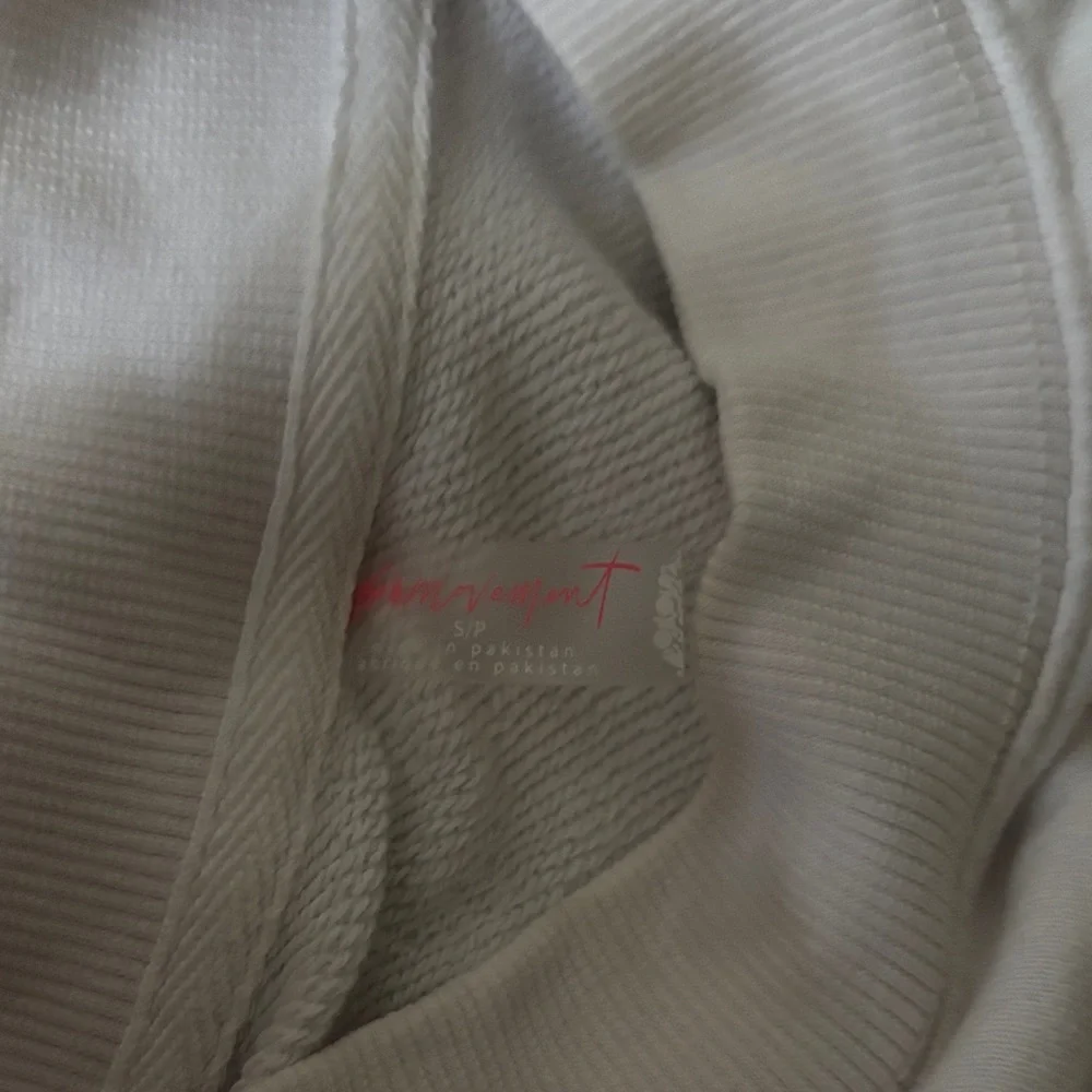 White Cropped Freepeople Sweatshirt - Picture 3 of 3